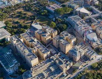 Aerial view of Malta University
