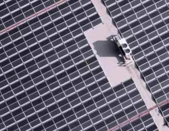 aerial view of SunPower Performance 3 solar panels