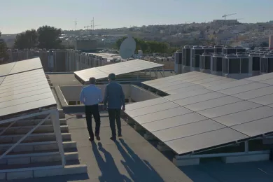 Rooftop with Solar Panels Malta University Rooftop with Solar Panels Malta University