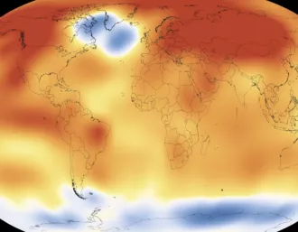 NASA heat map of earth