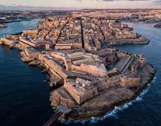 The Island of Malta at dusk