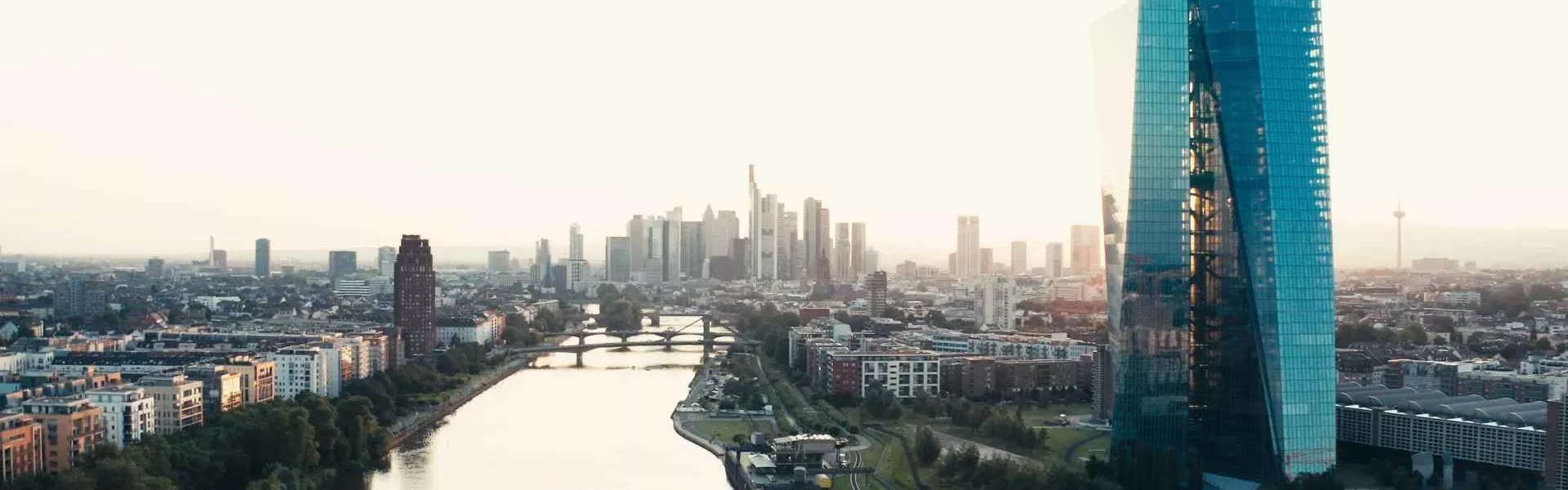 The European Central Bank (ECB) - a symbol for a unified Europe and its energising conditions for solar power.
