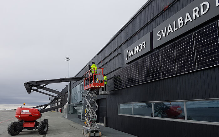 Svalbard Airport Maxeon Solar Panels Installation Svalbard Airport Maxeon Solar Panels Installation