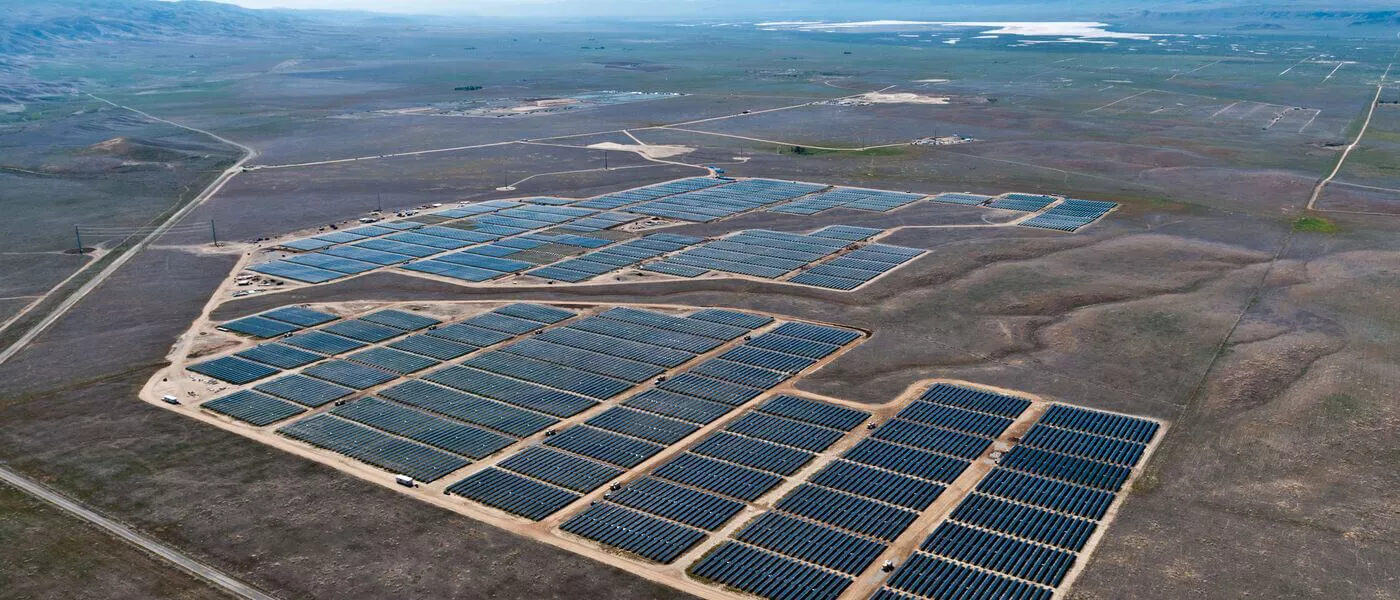 Solar Power Plant View Solar Power Plant View